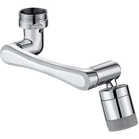 Aérateur de robinet pivotant en laiton 2 modes Aérateur de filtre de robinet de cuisine réglable (1/4)