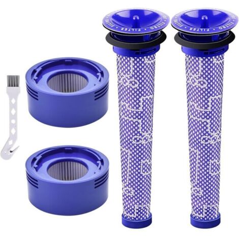 Kit de remplacement de filtre pour aspirateurs sans fil Dyson V7, V8 Animal, V8 Absolute et SV10, 2 post-filtres et 2 pré-filtres (1/4)