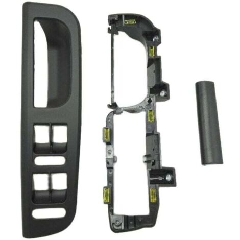 3 Pièces Poignée de Porte Intérieure Noire pour Golf 4 avec Interrupteur et Support de Levage