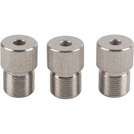 Manchon adaptateur pour mandrin de perceuse, 3 pièces de 5 mm, accessoire pour foret de perçage pour le travail du bois, en acier à haute teneur en carbone, pour la maison et les espaces commerciaux (1/4)