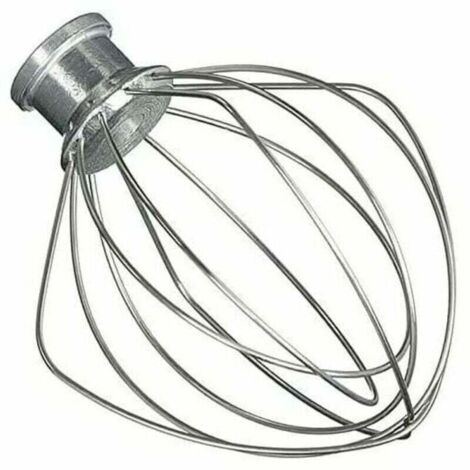 Tte de Fouet de Rechange en Acier Inoxydable. Compatible avec KitchenAid K45WW KSM150 KSM160 K45 KSM90 Stand Mixer,Fouet a Fils, Acier Inoxydable et Aluminium (1/4)