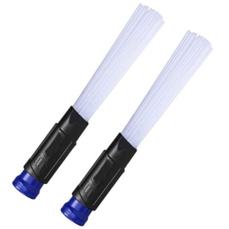 Lot de 2 tubes de brosse à poussière universels pour aspirateur, tubes de paille multifonction pour aspirateur, brosse à poussière, brosse de détartrage portable, tête d'extension de tuyau (1/4)