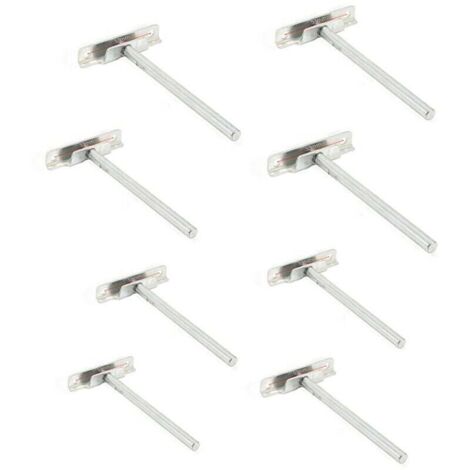 8 Pièces Fixation Étagères Murale Invisible - Diamètre 8mm- Supports Étagères Flottante (1/4)