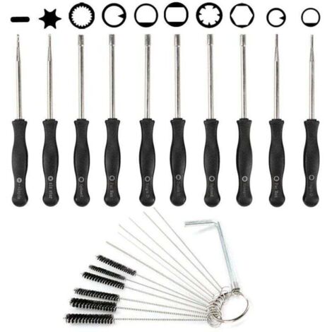 Outil De Réglage Carburateur Aiguille Nettoyage Brosse Pour Moteur 2 Temps Tondeuse (1/4)
