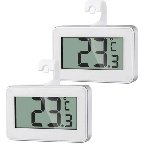 2 Thermomètre Numérique Mini, Thermometre Congélateur, Thermometre Frigo Digital (1/4)