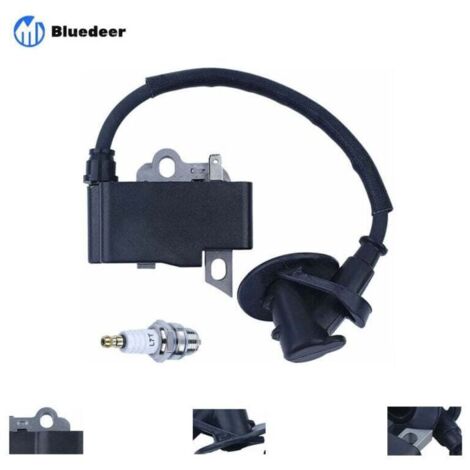 Module de bobine d'allumage pour tronçonneuse Stihl MS181 MS211 MS211C MS171 Pièces de rechange avec bougie d'allumage 1139 400 1307 Accessoire pour moteur thermique (1/4)