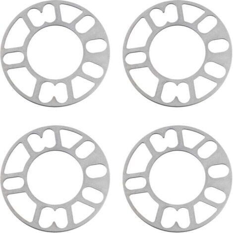 4 PièCes Entretoises de Roue en Aluminium Cales Plaque Automatique 5Mm Goujon pour 4X100 4X114.3 5X100 5X108 5X114.3 5X120 (1/4)