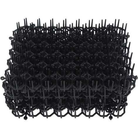 12 pièces tapis dissuasif pour chat réseau anti-chat chien intérieur extérieur répulsif formation tapis de pointe en plastique pour éloigner les chats chiens protéger les plantes (1/4)