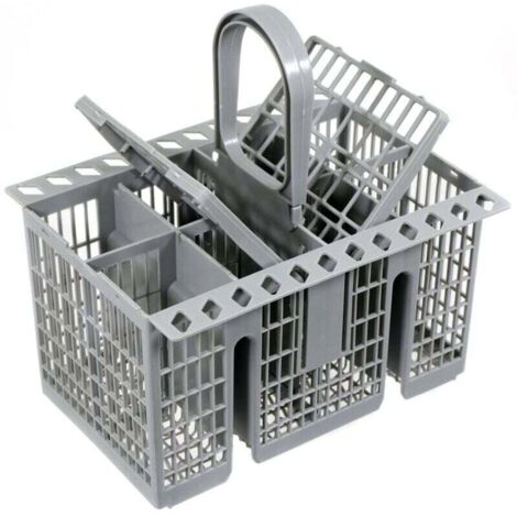 Panier à couverts pour lave-vaisselle Cage universelle compatible avec Hotpoint, pour Indesit, pour Ariston, pour Whirlpool C00257140 C00260860 C00386607 (poignée amovible) (1/4)