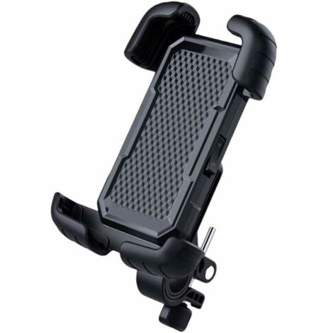 Sacs de Guidon Support de téléphone de vélo Support de téléphone Portable de Moto Pince de téléphone Portable de vélo pour Moto Scooter Noir (1/4)
