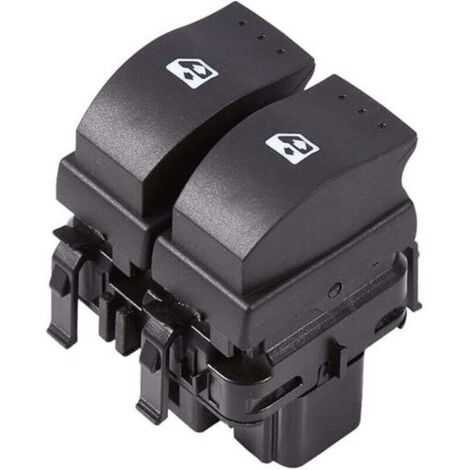 Interrupteur de vitre électrique, double bouton de commutation de commande de vitre électrique pour Clio II 2 8200 060 045 (1/4)