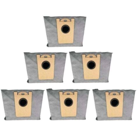 Lot de 6 Sacs à Poussière pour Aspirateur Robot Hybride Pièces de Rechange Déchets Ménagers (1/4)