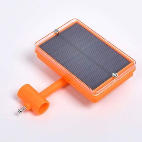 Répulsif à Oiseaux à Ultrasons Intelligent Répulsif à Oiseaux à énergie Solaire pour Fermes et Vergers (Orange) (1/4)