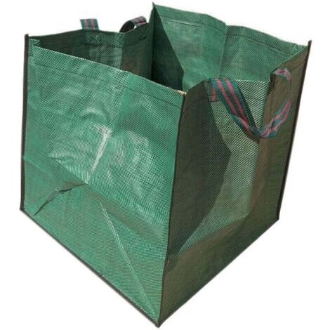 Sac Déchets du Jardin Forme Carré 270 L,656565cm,vert,1pcs (1/4)