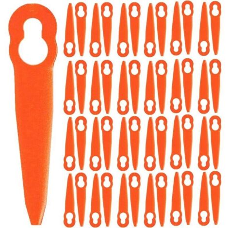 Lames de rechange en plastique pour tondeuse Stihl Polycut 2-2 FSA 45 FSA 57 FSE 52, Sun Joe 24V-GT10 - Lot de 100 (1/4)