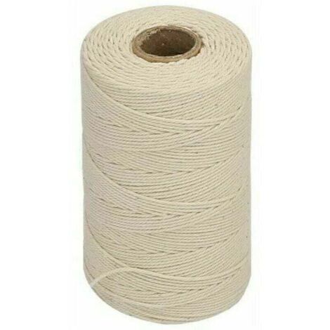 Cordon en coton beige – Ficelle de cuisine en coton 1 mm, 200 m de ficelle en coton naturel – Pour volaille, saucisses, bricolage et décoration (1/4)