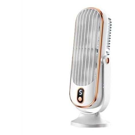 Ventilateur Tour Sans Pales Rabattable à 720°, Silencieux Oscillant avec 5 Modes, Économe en Énergie pour Chambre Coucher, Bureau Blanc (1/4)