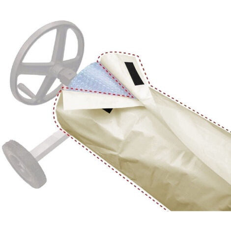 Couverture Enrouleur Piscine En Tissu Imperméable, Housse De Protection Solaire tanche Couverture De Protection Enrouleur Pare Soleil, Anti Poussière, Pour Jardin Extérieur——550×96cm (1/4)