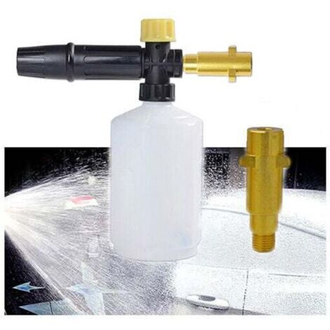 Kärcher Canon À Mousse, 1/4''600ml nettoyeur haute pression buse réglable convient pour Karcher série K,le nettoyage de voiture, le bain d'animaux, le nettoyage de la maison (1/4)