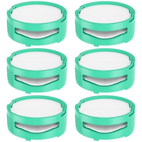 Lot de 6 filtres à odeur de rechange pour aspirateur Shark IZ400UKT, IZ400UK, IZ420UKT, NZ860UKT, NZ860UK, AZ913UK, AZ913UKT, HZ3000UKT, pour une maison fraîche, bleu sarcelle (1/4)