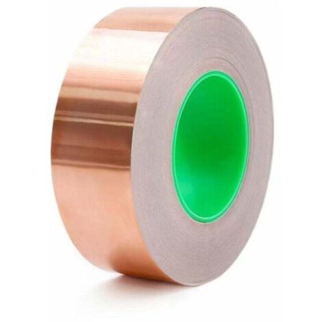 Ruban adhésif divers,Ruban Cuivre Répulsif Anti-Limaces 50 Mm X 20 M, Protection Autocollant Escargot - Blindage Emi, Ruban Feuille De Cuivre Contre Les Escargots (1/4)