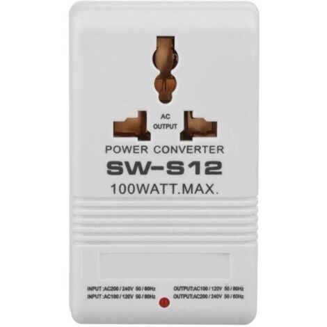 Transformateur de convertisseur de tension abaisseur 100W 110V/120V à 220V/240V (prise standard CN) A (1/4)