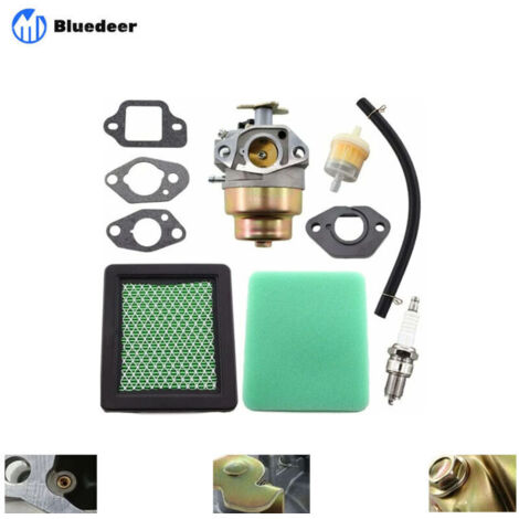 Carburateur avec joint d'étanchéité Kit de filtre à air pour Honda GCV135 GCV160 GC135 GC160 Moteur HRB216 HRR216 HRS216 HRT216 HRZ216 Remplace 16100-Z0L-023 E Bluedeer (1/4)
