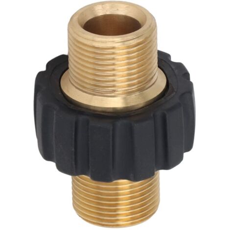Adaptateur de Nettoyeur Haute Pression, Tuyau d'extension, Joint Bout à Bout, Eau pour Poignée de Pistolet, Accessoires de Machine de Nettoyage, Buses de Distribution 5000Psi (1/4)