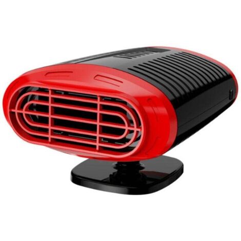 150W Chauffage de Voiture 12V, Chauffage de Ventilateur de Voiture Portable 12 Volts avec Allume-Cigarette Désembueur de Fenêtre et Soufflant à air Chaud pour Caravanes Camion Voiture, Rouge (1/4)