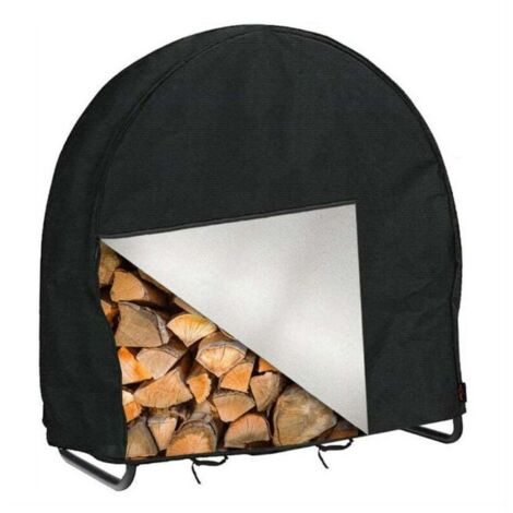 Couverture de support de bois de chauffage, couverture de meubles de terrasse de jardin extérieure Couverture de bois de chauffage imperméable et antipoussière,24inch (1/4)