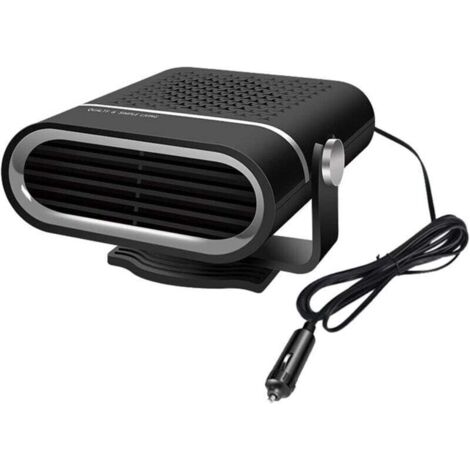 Dégivreur de chauffage de voiture, chauffage de voiture, chauffage de voiture à rotation multi-angle portable(12V Schwarz) (1/4)
