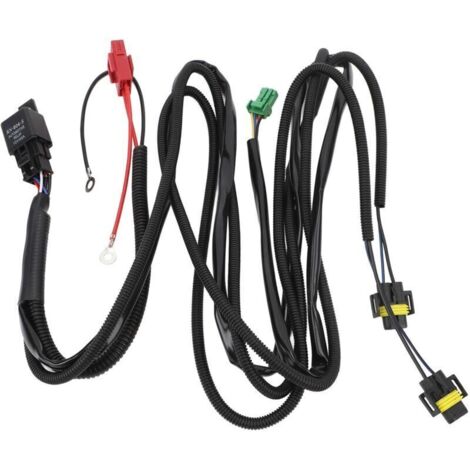 Kit de Fils de Commutateur de Phare Antibrouillard, DC12 V, Conception Pratique, Pratique, Fiable, Durable, Faisceau de Câblage de Commutateur de Phare Antibrouillard avec Relais (1/4)