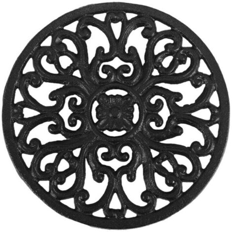 Dessous De Plat Rond En Fonte 6,7 Pouces Isolation Thermique Antidérapant Pour Table Cuisine