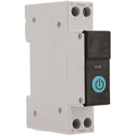 Commutateur WIFI Intelligent Disjoncteurs Domestiques Téléphone Portable Télécommande 3 Modes de Synchronisation pour Appareils électroménagers(40A) (1/4)