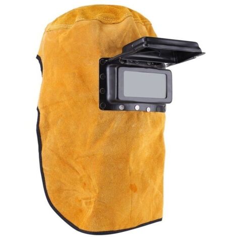 Casque de soudage assombrissant avec lentille, Casque de soudage Respirant avec Couvercle Rabattable, Absorption de la Sueur, Confortable (1/4)
