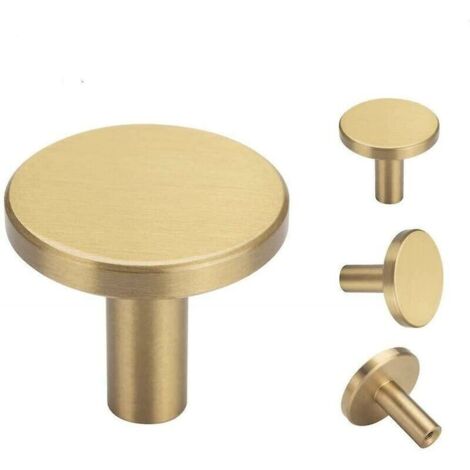 Lot de 4, crochets muraux en laiton brossé, crochets porte-serviettes dorés pour salle de bain, porte-manteaux, porte-serviettes (1/5)