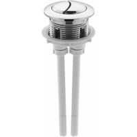 38Mm toilette bouton poussoir double bouton de chasse galvanoplastie réservoir d'eau toilette Valve accessoire de remplacement pour une utilisation répétée