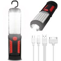 Lampe LED, lampe de travail LED rechargeable avec lampe torche LED magnétique1pcs