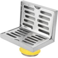 Siphon de Sol d'angle, Siphon de Sol latéral en Acier Inoxydable, Filtre Solide pour déchets de Drainage Horizontal en Forme de L