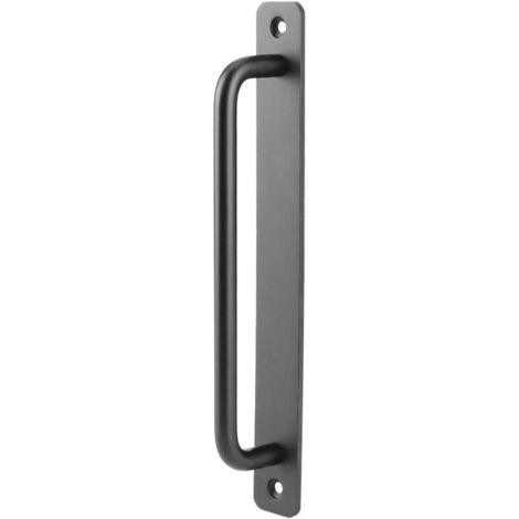 Poignée de porte coulissante mince poignée de porte de grange noire poignée en alliage d'aluminium lisse Durable porte de grange placard matériel de meubles de Garage