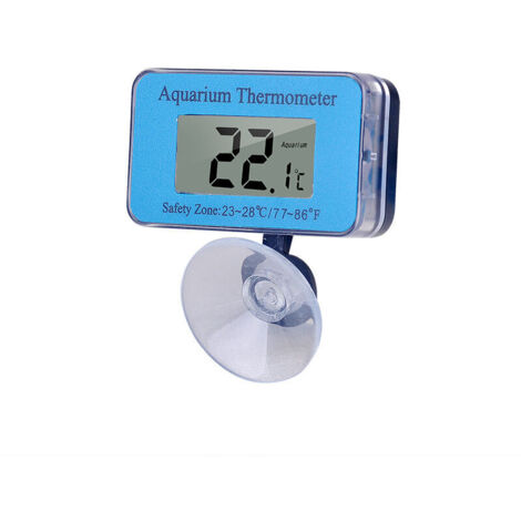Thermomètre numérique étanche LCD d'aquarium avec ventouse température de l'eau pour poissons comme betta (1/5)