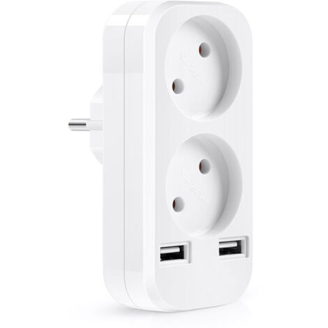 Adaptateur de prise de courant double USB 5V 2A de style européen (1/5)