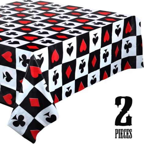 Nappe de partie de casino de pièce Nappe de partie de poker pour des décorations de partie de casino de Las Vegas (1/5)
