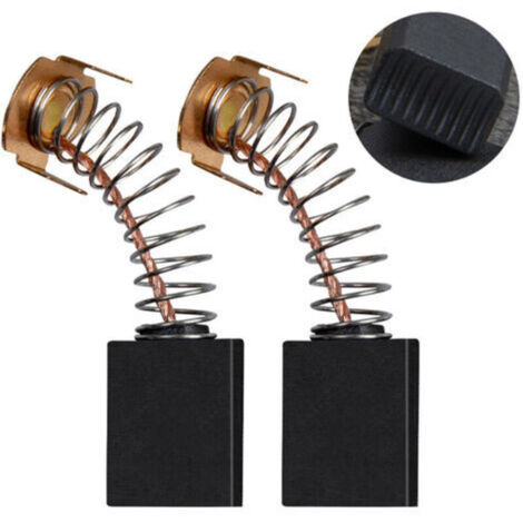 Balais de charbon moteur, balais de charbon durables de qualité supérieure, 12 x 8 x 5 mm compatibles avec les meuleuses d'angle (10 paires)