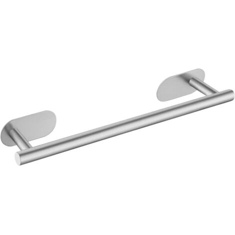 Porte-serviettes adhésif mural en acier inoxydable SUS304 porte-serviettes salle de bain douche support toilette porte-serviettes 40cm brosse (1/5)