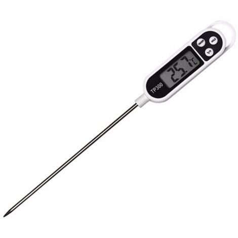 Thermomètre de cuisine numérique Thermomètre alimentaire Sonde longue instantanée Thermomètre grand écran LCD de 5 secondes (1/5)