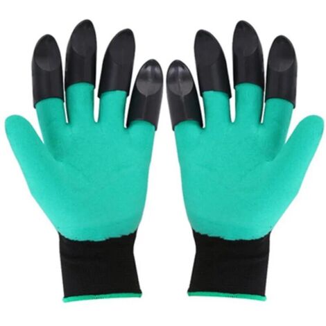 Gants pour creuser, jardiner, tremper, travailler, griffer, planter des fleurs de légumes et tirer de l'herbe (1/5)