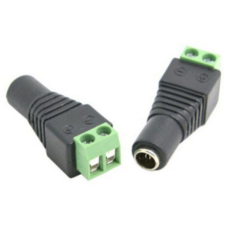 10x fiche/prise DC pour caméra de vidéosurveillance 2,1 x 5,5 mm (1/5)