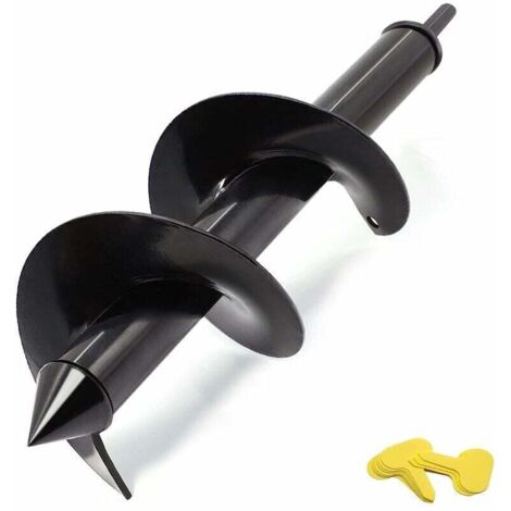 Auger Bit 10cm x 30cm Jardin Plante Fleur Bulbe Auger Spiral Speed Auger Planter Sol Auger Auger Post ou Umbrella Hole Digger for 3/8" hex bit (1/5)