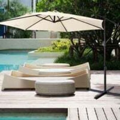 Toile de rechange pour parasol de jardin 3m 8 baleines (1/5)